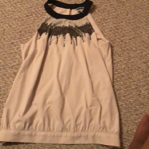Cream razor back halter top - Picture 1 of 1